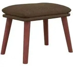 Fu&szlig;hocker Braun 45x29,5x35 Cm Stoff Vidaxl