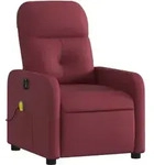 Massagesessel Elektrisch Weinrot Stoff Vidaxl 899782