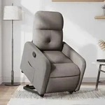 Relaxsessel Mit Aufstehhilfe Taupe Stoff Vidaxl