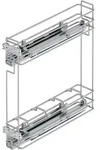 Emuca - Flaschenregal Suprastar, Ausziehbar, Mit Schlie&szlig;automatik, Modul 150mm,