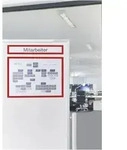 Magnetoplan Magnetofix-magnetrahmen Topsign, 5 St&uuml;ck, Rot, A4 Quer/a3 Hoch 319 X 52