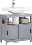 Frg128-ii-sg Waschbeckenunterschrank Badm&ouml;bel Badschrank Mit Fu&szlig;polster Waschtisch