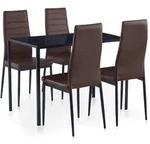 5-tlg. Essgruppe Braun Vidaxl