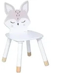 Atmosphera - Kinderstuhl Fuchs - Wei&szlig; - Holz Cr&eacute;ateur D'Int&eacute;rieur