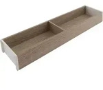 Ambia-line Schubkastenrahmen Schmal - 472x100x50mm, Bardolino Eiche Stahl - Blum