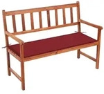 Vidaxl Garden Bench With Cushion 120 Cm Solid Acacia Wood