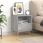 Vidaxl Bedside Cabinet Grey Sonoma 40x35x47,5 Cm Engineered Wood