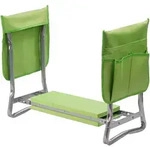 Relaxdays Kniebank Gartenarbeit, Klappbar, Gepolstert, Mit Taschen, 2-in-1...