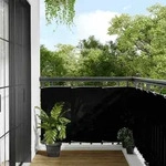 Balkon-sichtschutz Schwarz 90x800 Cm 100 % Polyester-oxford
