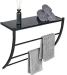 Wenko - Metall Wandregal Tarderia In Schwarz 56 X 46 X 21,5 Cm - Schwarz, Schwarz