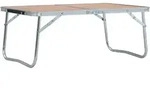 Klappbarer Campingtisch Braun Aluminium 60 X 40 Cm Vidaxl