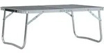 Klappbarer Campingtisch Grau Aluminium 60 X 40 Cm Vidaxl