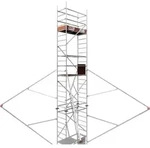 Rollfix 2.0 600, Arbeitsh&ouml;he 6m, Mit Fu&szlig;platten & Dreieckausleger