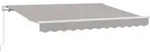 Einziehbare Markise Hellgrau 250 X 200 Cm Stoff Vidaxl