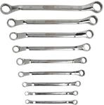 Ks Tools Edelstahl Doppel-ringschl&uuml;ssel-satz, Gekr&ouml;pft, 9-tlg