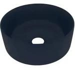 Vidaxl - Luxuri&ouml;ses Waschbecken Rund Matt Dunkelblau 40x15 Cm Keramik