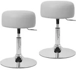 Ml-design 2er Set Schminkhocker &Oslash; 33 Cm, H&ouml;henverstellbarer 52-65 Cm,...
