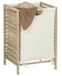 Wenko W&auml;schesammler Acina, W&auml;schekorb, Fsc&reg; Zertifiziert, Braun, Holz Natur,