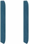 Kopfteil Ohr Blau 80 X 16 X 4 Cm Samt Vidaxl