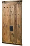Massivmoebel24 - Wandgarderobe Mango 100x8x190 Natur Lackiert Railway 1008