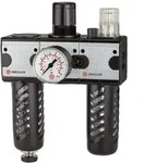 Riegler - Wartungseinheit 3-tlg. &raquo;multifix&laquo;, Pc-beh., Schutzkorb, Bg3, G1/2