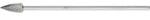 Pferd Tools Hartmetall Fr&auml;sstift Spitzbogen Spg &Oslash; 12x25 Mm Schaft-&oslash; 6x150mm...