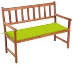 Gartenbank Mit Auflage 120 Cm Massivholz Akazie Vidaxl