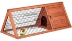 Relaxdays - Hasenstall, Haus & Gehege, 2 T&uuml;ren, Hbt: 41x110x49 Cm, Kleiner
