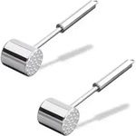 2er Set Profi Fleischklopfer, Doppelseitig, Fleischhammer F&uuml;r Schnitzel,...