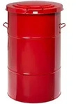 Kongamek Abfallbeh&auml;lter In Rot Aus Blech 115l Volumen
