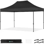 Vonroc Partyzelt &ndash; 3x4,5 M &ndash; Premium Easy-up Partyzelt Schwarz