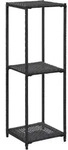 Regal Schwarz 30x30x90 Cm Poly Rattan Vidaxl