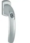 Hoppe Fenstergriff Ny 0810svs/u10 Alu.f9/stahlfarbig 35mm Abschl - 3286606