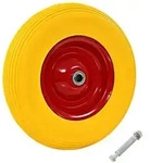 Schubkarrenrad Mit Achse Massives Pu 4,00 - 8 390 Mm Vidaxl