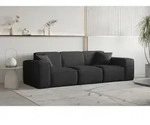 Sofa Designersofa Celes Premium 3-sitzer In Stoff Ascot Bukla Schwarz