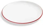 Gmundner Keramik Rubinroter Rand, Dessertteller Cup (&oslash; 20cm)