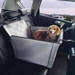 Hundeautositz, Wasserdichter Hundesitzerh&ouml;hung F&uuml;rs Auto Mit St&uuml;tzrahmen,