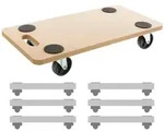 Rollbrett 6 St&uuml;ck Bis Zu 200 Kg Traglast M&ouml;belroller Transportroller...