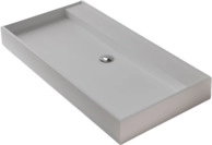Bernstein - Aufsatzwaschbecken Twg12 Mineralguss 90x45x11 Cm Wei&szlig; Matt