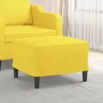 Fu&szlig;hocker Hellgelb 60x50x41 Cm Stoff Vidaxl