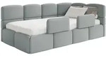 Selsey Cloudy &sbquo;&Auml;&igrave; Kinderbett 120x200, Kopfteil Rechts, Matratze & Bettkasten,