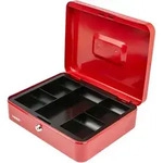Hmf - 10130-03 Geldkassette M&uuml;nzeinsatz, 30 X 24 X 9 Cm Rot