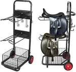 Dema - Sattelwagen Ascot Pferde Sattelhalter Sattelcaddy Pferdesattel Halter...