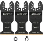 Multitool S&auml;gebl&auml;tter Carbide Hartmetall 3er Set Metall Schneiden Ezarc