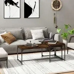 Couchtische 2 Stk. R&auml;uchereiche Holzwerkstoff Vidaxl
