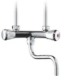 Clage Sno Zweigriff-&uuml;bertischarmatur 160mm Rohrschwenkauslauf 1/2" Drucklos Mit