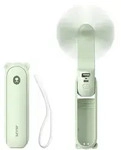 Mini-tragventilator Mit Powerbank-funktion Und Taschenlampe (2000 Mah) &ndash; Gr&uuml;n