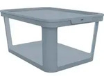 Rotho Aufbewahrungsbox Albris Mit Deckel 57 X 39 Cm 45 L Misty Blau Aufbewahrungsbox