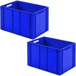 Brb 2 Eurobeh&auml;lter Mit 2 Durchfassgriffen, Lxbxh 600x400x420 Mm, Rippenboden...