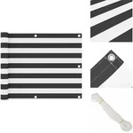 Balkon-sichtschutz Anthrazit Und Wei&szlig; 75x600 Cm Oxford-gewebe Vidaxl